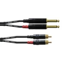 Кабель акустический Cordial CFU 2x Jack - 2x RCA 1,5 м.