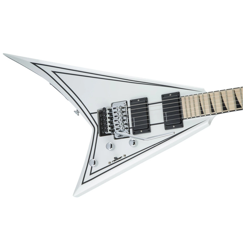 Электрогитара JACKSON X-SERIES RHOADS RRX24M MN SNOW WHITE WITH BLACK PINSTRIPES
