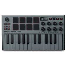 MIDI Клавиатура AKAI MPK MINI MK3 Grey 