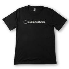 Футболка мужская классическая с логотипом Audio Technica Чорна L