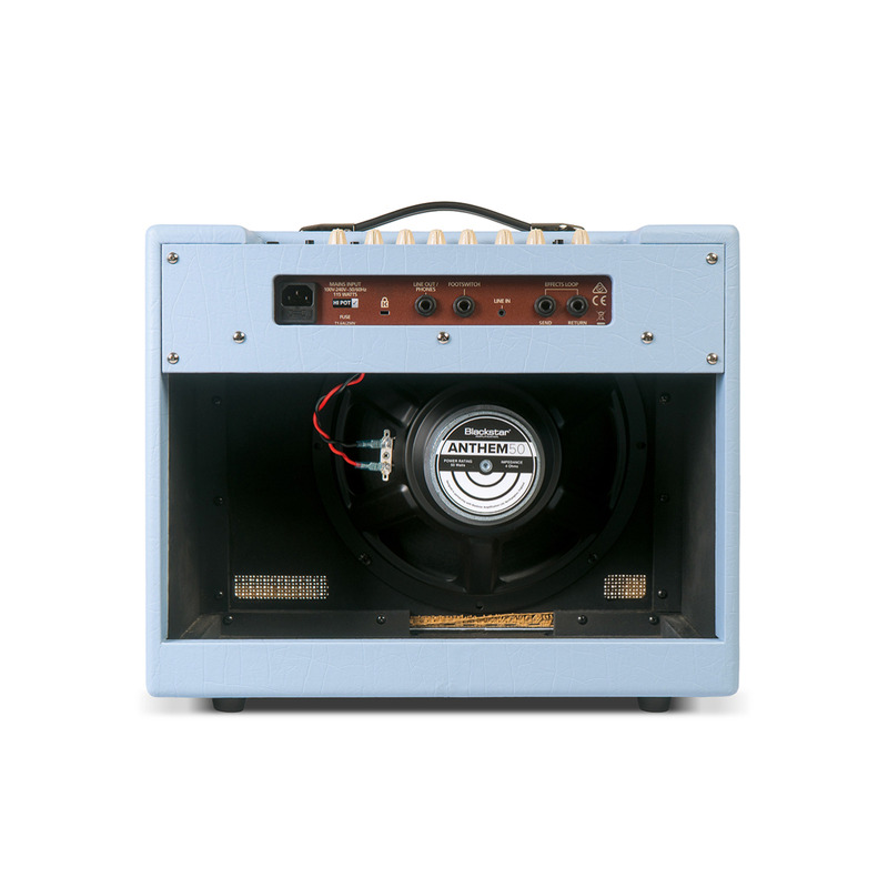Гітарний комбопідсилювач BLACKSTAR DEBUT 50R BABY BLUE UNION FLAG