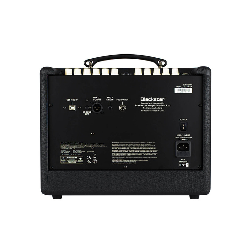 Гітарний комбопідсилювач BLACKSTAR SONNET 60 ACOUSTIC BLACK