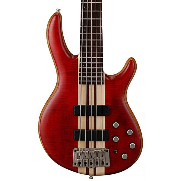 Бас-гитара CORT A5 Plus FMMH (Open Pore Black Cherry)