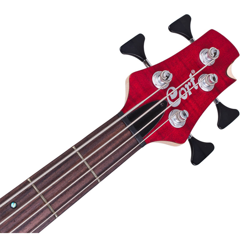 Бас-гитара CORT A4 Plus FMMH (Open Pore Black Cherry)