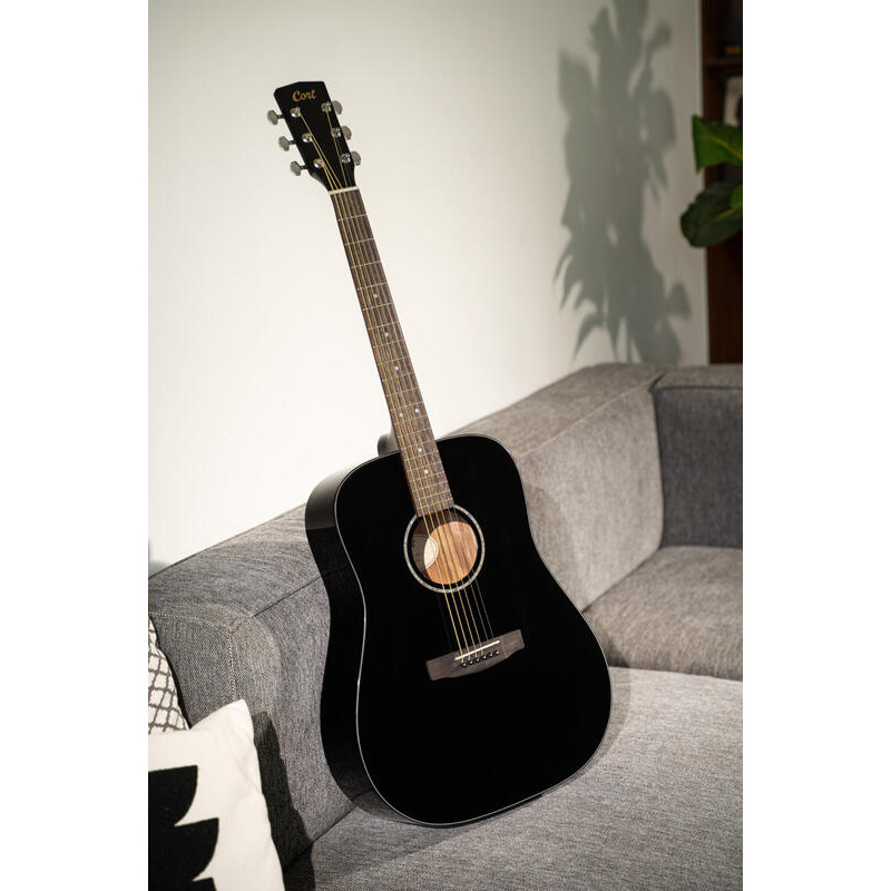 Акустическая гитара CORT EARTH 60 (Black Gloss)