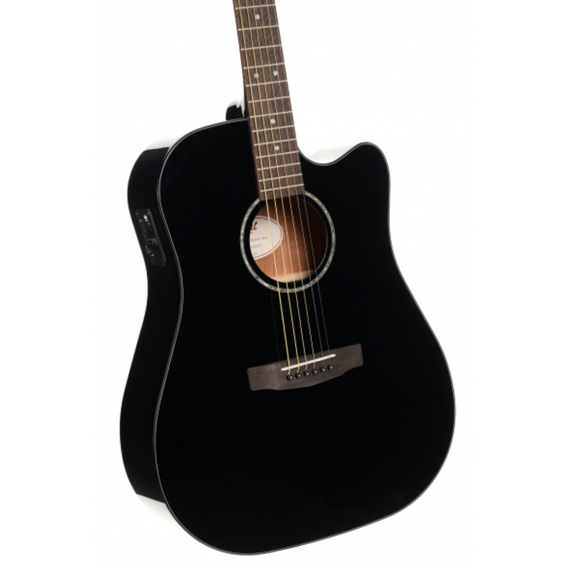 Электроакустическая гитара Cort EARTH 60CE (Black Gloss)