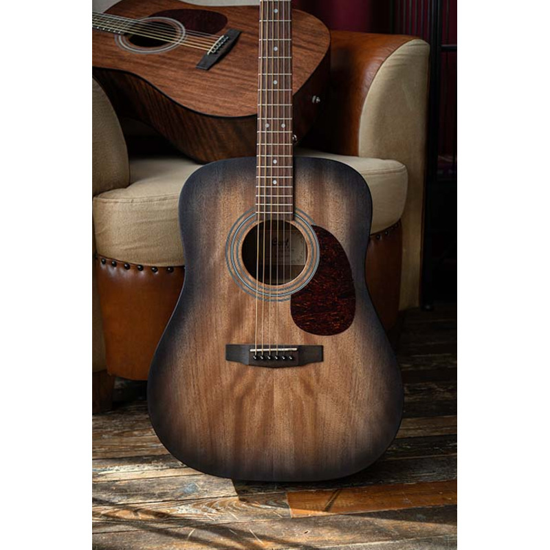 Акустическая гитара CORT EARTH 60M (Open Pore Trans Black Burst)