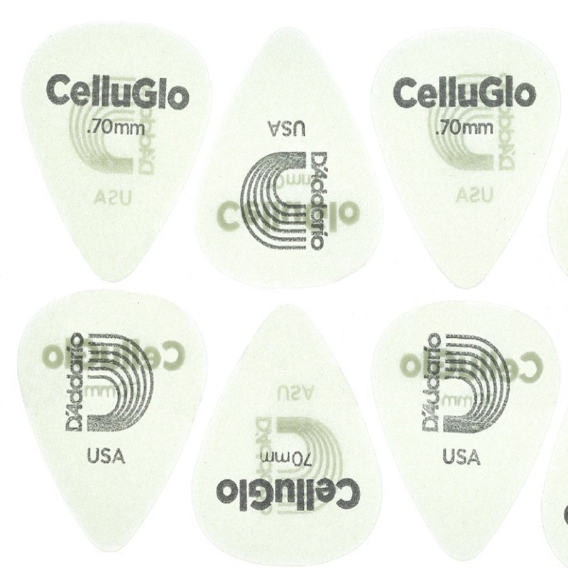 Медіатори D'Addario 1CCG4 Planet Waves Cellu-Glo Picks Medium Player's Pack 0.70 mm (10 шт.)