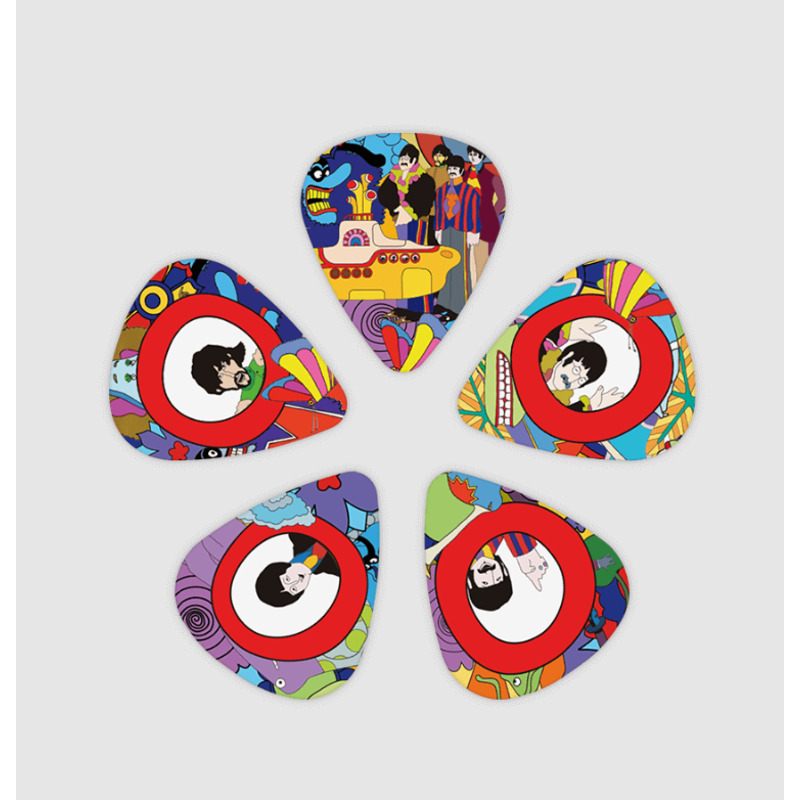 Медіатори D'Addario 1CWH410B7 Beatles  Yellow Submarine 50th Anniversary Medium Gauge Guitar Picks (10 шт.)