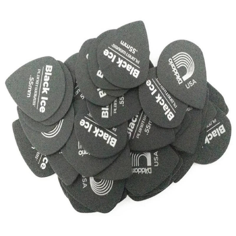 Медіатори D'Addario 3DBK2 Planet Waves Duralin Black Ice Player's Pack 0.50 mm (10 шт.)