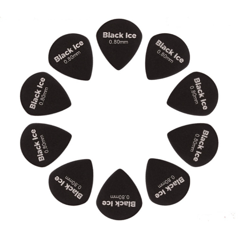 Медиаторы D'Addario 3DBK4 Planet Waves Duralin Black Ice Player's Pack 0.80 mm (10 шт.)