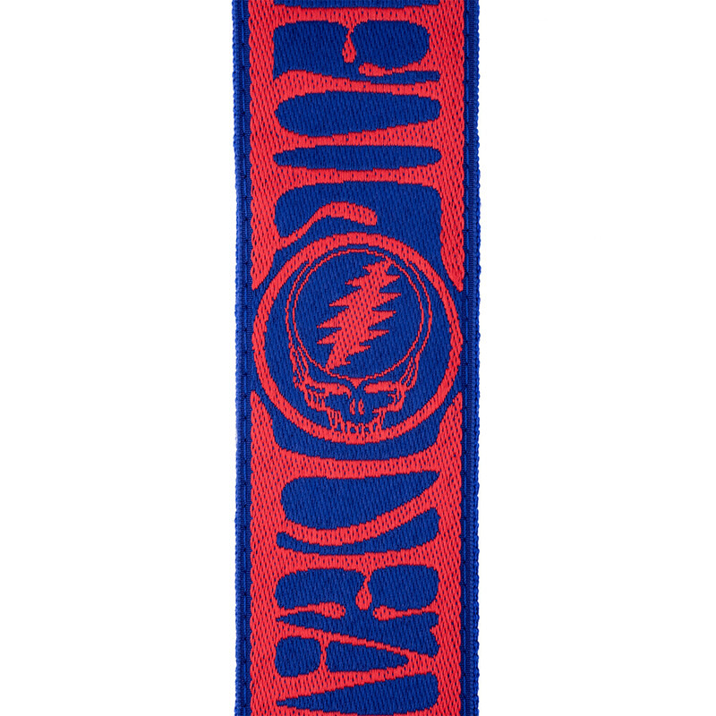 Ремень для гитары D'ADDARIO 50GD00 GRATEFUL DEAD GUITAR STRAP - Steal Your Face, Red/Blue