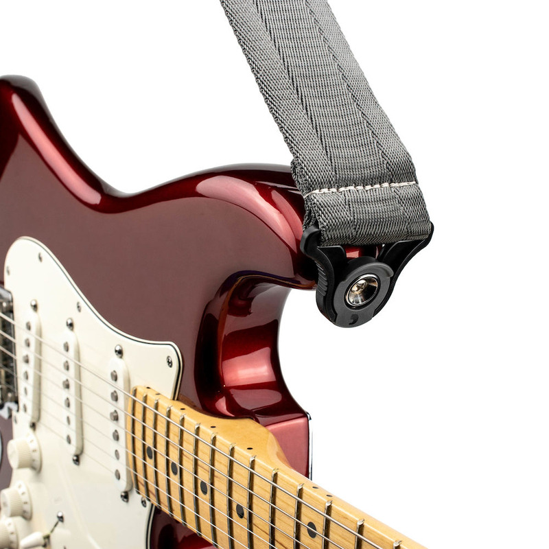 Ремінь для гітари D'ADDARIO 50BAL09 AUTO LOCK GUITAR STRAP (METAL GREY)