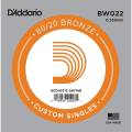 Струна D'Addario BW022 80/20 Bronze .022
