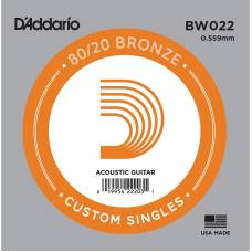 Струна D'Addario BW022 80/20 Bronze .022