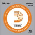 Струна D'Addario BW035 80/20 Bronze .035