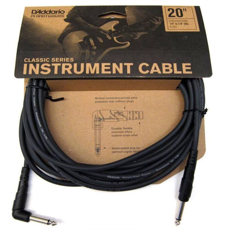 Кабель инструментальный D'Addario PW-CGTRA-20 Classic Series Instrument Cable 6.1m (20ft)