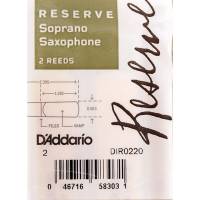 Трости для саксофона сопрано D'Addario DIR0220 Reserve Soprano Saxaphone Reeds #2.0 - 2-Pack (2 шт.)