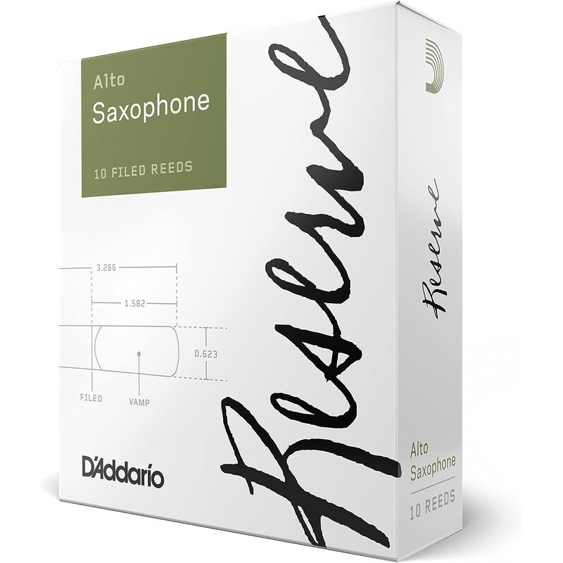 Трости для саксофона альт D'Addario DJR1035 Woodwinds Reserve Alto Saxophone 3.5 (10 шт.)