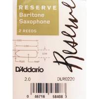 Трости для саксофона баритон D'Addario DLR0220 Reserve Baritone Saxophone Reeds #2.0 - 2-Pack (2 шт.)