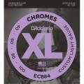 Струни для бас-гітари D'Addario ECB84 Chromes Flatwound Custom Light 40/100