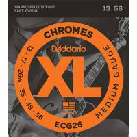 Струни для електрогітари D'Addario ECG26 Chromes Flat Wound Medium 13/56