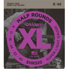 Струны для электрогитары D'Addario EHR320 Half Rounds Super Light 9/42