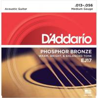 Струни для акустичної гітари D'Addario EJ17 Phosphor Bronze Medium 13/56