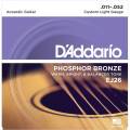 Струны для акустической гитары D'Addario EJ26 Phosphor Bronze Custom Light 11/52