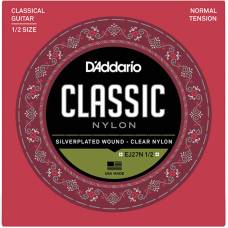 Струны для классической гитары D'Addario EJ27N 1/2 Student Nylon Normal Tension