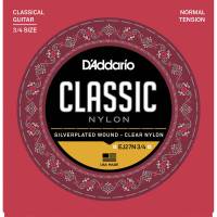 Струны для классической гитары D'Addario EJ27N 3/4 Student Nylon Normal Tension