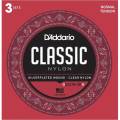 Струни для класичної гітари 3 Sets D'Addario EJ27N-3D Student Nylon Normal Tension