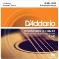 Струны для акустической гитары D'Addario EJ41 Phosphor Bronze Extra Light 12-Strings 9/45