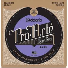 Струны для классической гитары D'Addario EJ44 Silverplated Wound Nylon Extra Hard Tension