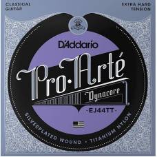 Струны для классической гитары D'Addario EJ44TT Silverplated Wound Titanium Nylon Extra Hard Tension