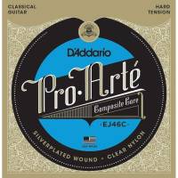 Струны для классической гитары D'Addario EJ46C Silverplated Wound Nylon Hard Tension