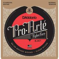 Струны для классической гитары D'Addario EJ47 80/20 Bronze Wound Nylon Normal Tension