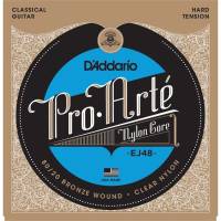 Струни для класичної гітари D'Addario EJ48 80/20 Bronze Wound Nylon Hard Tension