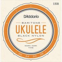 Струны для укулеле D'Addario EJ53B Black Nylon Baritone 28/35