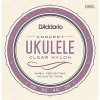 Струны для укулеле D'Addario EJ65C Clear Nylon Concert 28/28