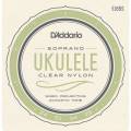 Струны для укулеле D'Addario EJ65S Clear Nylon Soprano 24/28