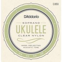 Струны для укулеле D'Addario EJ65S Clear Nylon Soprano 24/28