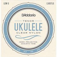 Струны для укулеле D'Addario EJ65TLG Clear Nylon Tenor 28/29
