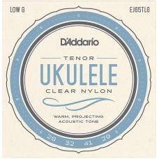 Струны для укулеле D'Addario EJ65TLG Clear Nylon Tenor 28/29