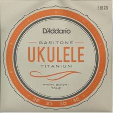 Струны для укулеле D'Addario EJ87B Titanium Baritone 28/35