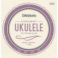 Струны для укулеле D'Addario EJ87C Titamium Concert 24/29