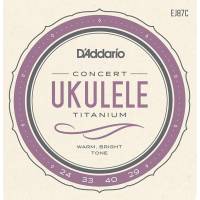 Струны для укулеле D'Addario EJ87C Titamium Concert 24/29