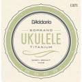Струны для укулеле D'Addario EJ87S Titamium Soprano 28/29