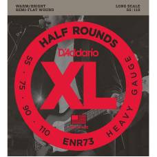 Струны для бас-гитары D'Addario ENR73 Nickel Half Rounds Wound Heavy 55/110