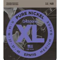 Струны для электрогитары D'Addario EPN115 Pure Nickel Medium 11/48